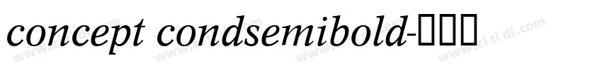 concept condsemibold字体转换